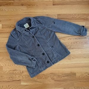 Gray corduroy shacket